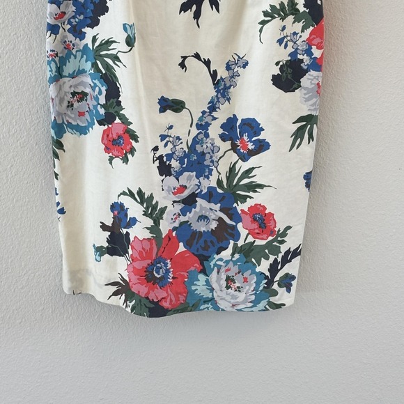 Joules Floral Shift Dress Womens 6 Multicolor Sleeveless Sheath Lined Career - Picture 5 of 12